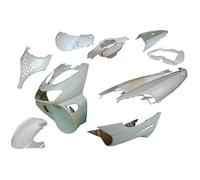 one by Camamoto cod 77366890 kit set carene complete plastiche compatibile con aprilia sr www stealth anno dal 1997 al 2012 colore bianco perla