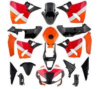 one by camamoto cod 77369103A kit set carene complete plastiche in abs compatibile honda cbr 600 rr anno 2003-2004 verniciate 17pz. stile repsol