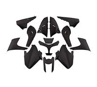 one by Camamoto cod. 77380015 set kit carene plastiche complete in abs 13 pezzi colore nero opaco compatibile con yamaha t-max 500 anno 2008-2009-2010-2011