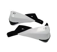 one by Camamoto cod 77448216 coppia paramani bianco compreso di attacchi per manubrio diametro 20mm / 28mm, manubrio moto, enduro,cross,motard adattabile su tutte le moto