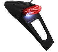 one by camamoto cod. 77541306 faro parafango posteriore completo di stop a LED e luce targa omologato adattabile per cross motard enduro, vetro rosso