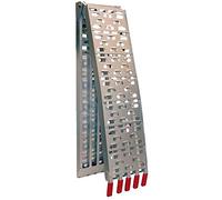 one by Camamoto cod 77549900 rampa di carico in alluminio pieghevole con 5 appoggi antiscivolo e l'unica ad avere 5 binari portata max 340kg distribuiti su tutta la rampa