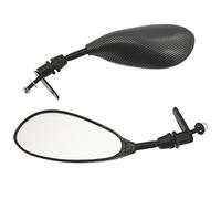 one by CAMAMOTO Coppia Specchietti Retrovisore Universale a Goccia Gambo Corto Nero, CP Nero