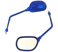 ONE by CAMAMOTO Coppia Specchietti Retrovisore Universale Quadro con Gambo Lungo Blu