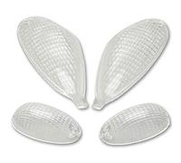 One by Camamoto Kit Gemme vetri frecce Trasparenti (cod 77206332 Kit Gemme vetri frecce Trasparenti Anteriori e Posteriori Compatibile con Piaggio Nrg 50cc mc2 -MC 3 Anno 1994-2005)