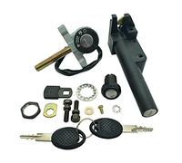 One by camamoto Kit Serrature Completo Blocchetto Chiavi avviamento (cod. 77208104 e sotto Sella Compatibile con Aprilia Leonardo 125 / 150cc Anno 1996-1997-1998| RIF. Orig. AP8102412)