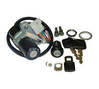 one by camamoto kit serrature completo blocchetto chiavi avviamento (cod 77208110 compatibile con aprilia rx 50 / 125cc anno 2006-2007-2008 / Senda R X-Trem 50 | rif. orig. Aprilia 861013 rif. orig. Derbi 00H05908251)