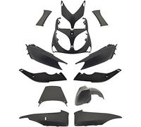 One by Camamoto Kit Set Carene Complete plastiche Compatibile con (cod 77380005 in ABS 12 Pezzi Colore Nero Opaco Compatibile con Yamaha t-Max 500 Anno dal 2001 al 2007)