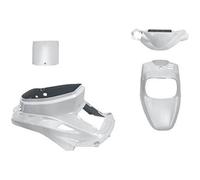 one by camamoto kit set carene complete plastiche compatibile con mbk booster spirit - yamaha bw's original anno dal 1994 al 2003 (freno a disco) (bianco perla)
