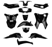 One by Camamoto Kit Set Carene Complete Plastiche per Honda sh 125-150cc Anno 2017-2018-2019 Colore Nero Lucido 12pz