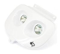 One BY CAMAMOTO Maschera Faro Anteriore ALOGENA di Colore Bianca Compatibile con MBK Booster Spirit/Yamaha BWS Anno dal 1994 al 2003