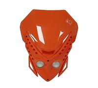 one BY CAMAMOTO MASCHERINA FARO per Moto da Enduro/Cross/Motard/Naked - Installazione Universale, Comprensivo di Lampadine e di Staffaggio e Fasce Elastiche