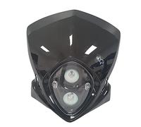 one BY CAMAMOTO MASCHERINA FARO per Moto da Enduro/Cross/Motard/Naked - Installazione Universale, Comprensivo di Lampadine e di Staffaggio e Fasce Elastiche