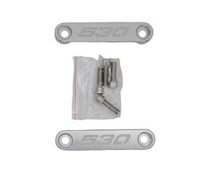 one BY CAMAMOTO TAPPI COPERCHIO VITI in ALLUMINIO CNC colore ALLUMINIO per parafango anteriore compatibile con YAMAHA T-MAX 530.