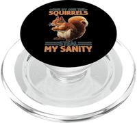 One By One The Squirrels Steal My Sanity Meme caotico PopSockets PopGrip per MagSafe