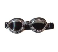 ONE CAMAMOTO OCCHIALI VINTAGE HARLEY CROMO CUOIO NERO LENTI FUMEE