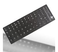 One City Superstore® - Adesivi per tastiera Qwerty, autoadesivi con layout britannico inglese