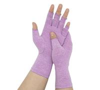 One Compress - Guanti in bambù per artrite, guanti a compressione originali per artrite, per donne e uomini, per alleviare il dolore alle mani e artrite, tunnel carpale (S, viola)