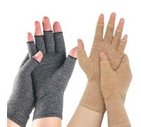 One Compress Guanti in Bambù per Artrite, Guanti a Compressione Originali per Artrite per Donne e Uomini, per Alleviare il Dolore alle Mani da Artrite, Tunnel Carpale (L,2Pcs-E)