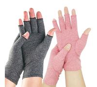 One Compress - Guanti in bambù per artrite, guanti a compressione originali per artrite, per donne e uomini, per alleviare il dolore alle mani e artrite, tunnel carpale (L, 2 pezzi) D)