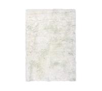 One Couture Tappeto a pelo lungo, molto morbido, soffice, bianco e blu, 160 x 230 cm