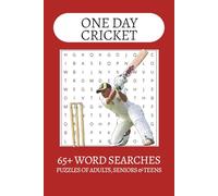 One Day Cricket Word Search Puzzle Book: Word Searches with Easy to Read Print about One Day Cricket, Cricket Bats, Cricket and more | 6x9 inches| 65+ ... . Gift for Vacations, Holiday and Free Times