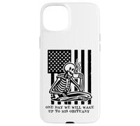 One Day We Will Wake Up to His Obituary Anti Fascism Resist Custodia per iPhone 15 Plus