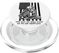 One Day We Will Wake Up to His Obituary Anti Fascism Resist PopSockets PopGrip per MagSafe