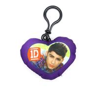 One Direction - Portachiavi a Cuore in Tessuto 7318-24VI - Viola