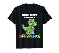 One DOT Can Make A Difference T-Rex Ragazze Ragazzi Insegnanti Maglietta