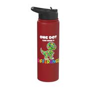 One Dot Can Make A Difference T-Rex Ragazze Ragazzi Insegnanti Stainless Steel Insulated Water Bottle