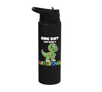 One Dot Can Make A Difference T-Rex Ragazze Ragazzi Insegnanti Stainless Steel Insulated Water Bottle