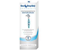 One Drop Only® - Spazzola dentata per protesi/spazzolino da denti affidabile per protesi/denture e spazzolini da denti con manico antiscivolo e 2 spazzolini