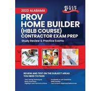 One Exam Prep 2023 Alabama PROV Home Builder HBLB Contractor Exam Pr (Tascabile)