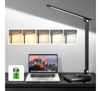 One Fire Lampada da tavolo a LED, lampada ricaricabile da 3600 mAh, lampada da scrivania a 10 luminosità