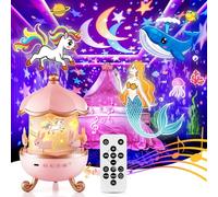 One Fire Luce notturna per la decorazione della stanza dei bambini, 15 film+10 macchina del suono lenitiva proiettore di luce notturna per bambini, luci notturne per bambini per camera da letto,