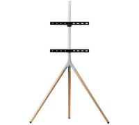 One For All 65 TV Stand Tripod Oak & Silver grey Piedistallo per TV Regolabile