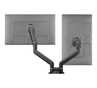 Braccio universale per Doppio monitor One for All - 13-35 pollici -VESA 75/100 mm -Regolazione dell'altezza- Inclinazione (140°), rotazione (180°) e rotazione (360°) -10kg per schermo -Nero (DM4210)