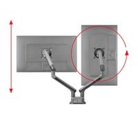 One For All Supporto da tavolo per monitor Design Dual black 2 Display: (s) 33