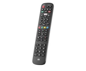 One For All - Telecomando Sostitutivo per TV Panasonic - Nessuna installazione necessaria - 3 tasti di scelta rapida dell’app - nero - URC4914