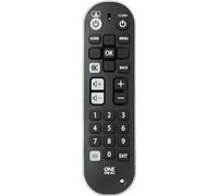 One For All Zapper+ URC6820 - Telecomando Universale - Controlla TV, Set Top Box e Audio/Soundbar - Layout Semplice - Funziona con Tutte le Marche - Nero