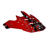 ONE FRONTALINO ROSSO PER CASCO CROSS FALCON