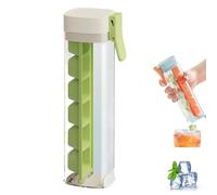 One Glass Ice Maker, Press Ice Tray Mold, Pop Out Cubes Without, Space-Saving Design and Easy Maintenance, Producing 6 Square Ice Cubes per vassoio, Ice Cube Cup for Maker Ice Drink