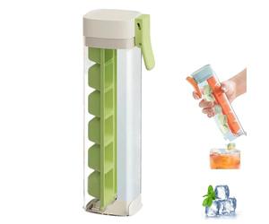 One Glass Ice Maker, Press Ice Tray Mold, Pop Out Cubes Without, Space-Saving Design and Easy Maintenance, Producing 6 Square Ice Cubes per vassoio, Ice Cube Cup for Maker Ice Drink