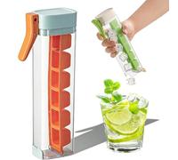 One Glass Ice Maker, Stampo Per Cubetti Di Ghiaccio in Silicone A Sgancio Rapido, Mini Contenitore in Plastica Per La Preparazione Di Cubetti Di Ghiaccio, Design Igienico E Smontabile (1pcs B)