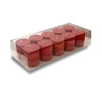 ONE GOODLIFE - Set di candele profumate; idea regalo; 10 candele di cera in stearina, colorate, candele aromatiche per le festività natalizie o per aromaterapia (pan di zenzero)