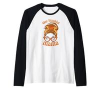 One Grazie Mama Divertente Ringraziamento Grateful Blessed Meme Maglia con Maniche Raglan