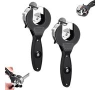 One-Hand Ratchet-Type Pipe Cutter, Hand Copper Tubing Cutters Plumbing Tool, Ratchet - Type Pipes Cutters, for Plastic Hose, Exhaust PVC, PPR (2Pcs,0.31-1.14inch)
