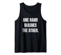 One Hand Washes The Other Teamwork Hustle Citazione Canotta