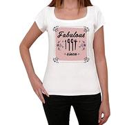One in the City Donna Maglietta Donna Favolosa dal 1994 - Fabulous Woman Since 1994 - 30 Anni Idea Regalo 30° Compleanno T-Shirt Anniversario Stampa Grafica Vintage Anno 1994 novità Bianco M